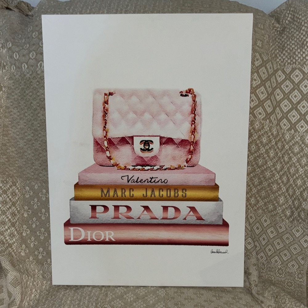 Designer Pink Canvas Print 18x24